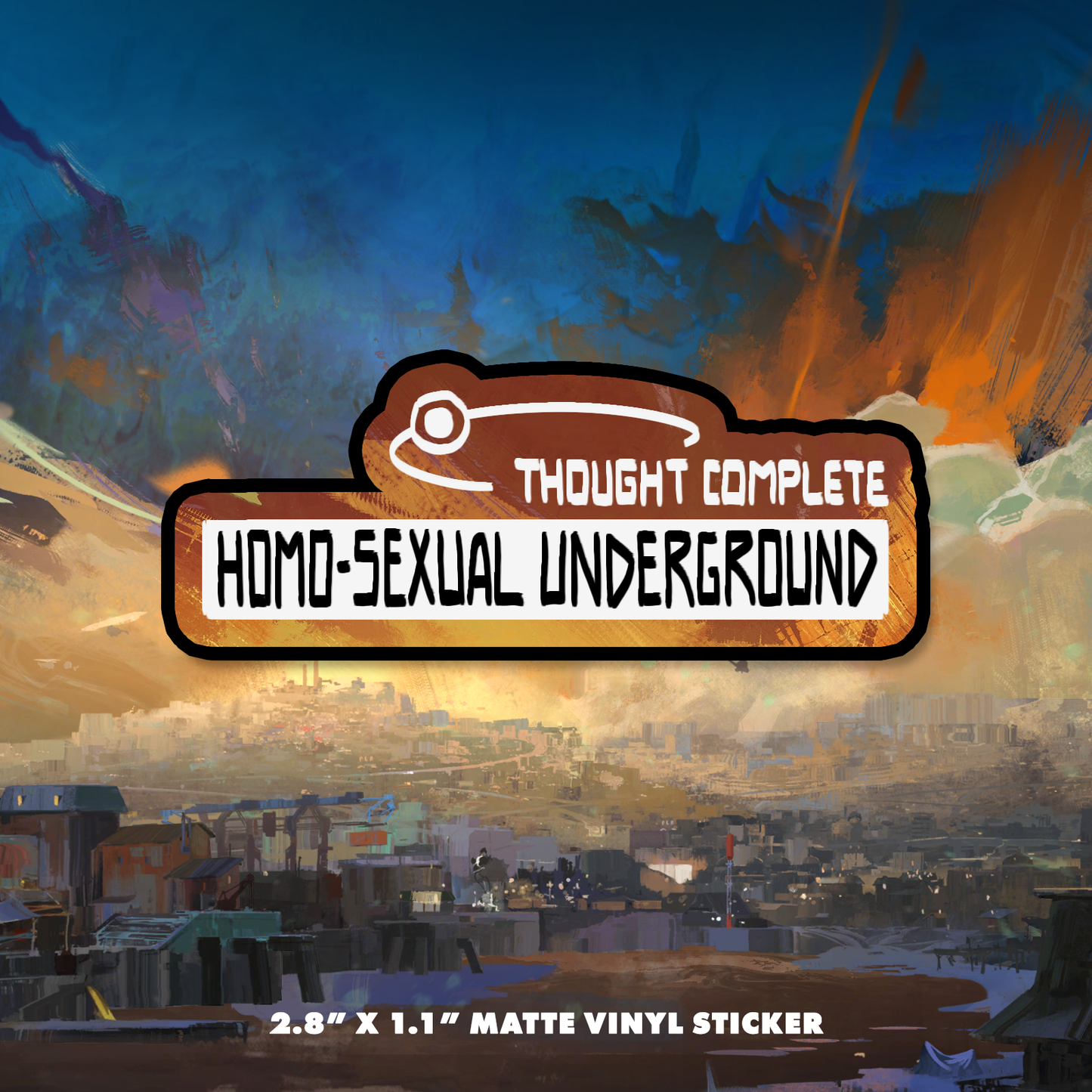 THOUGHT COMPLETE Sticker (Disco Elysium) (PREORDER)