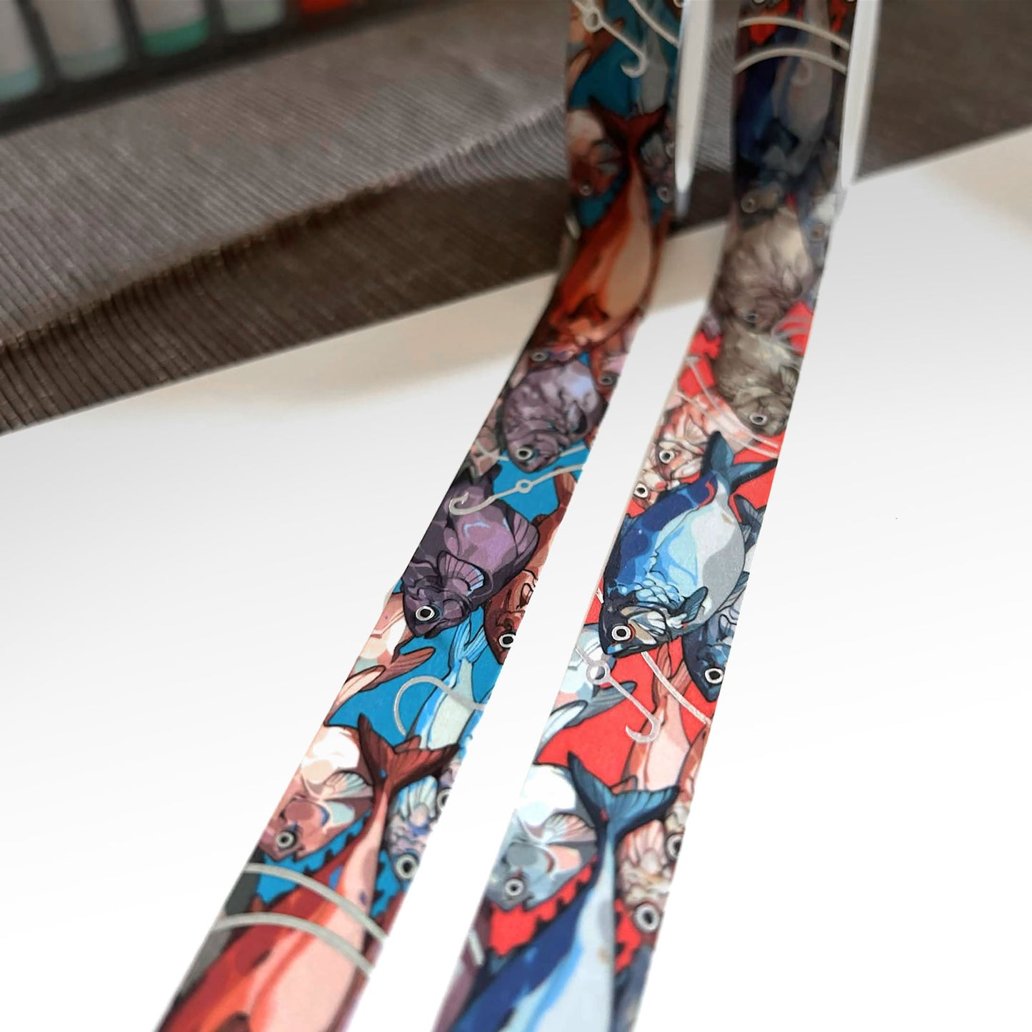 "FISH MARKET (Blue)" Holographic Washi Tape