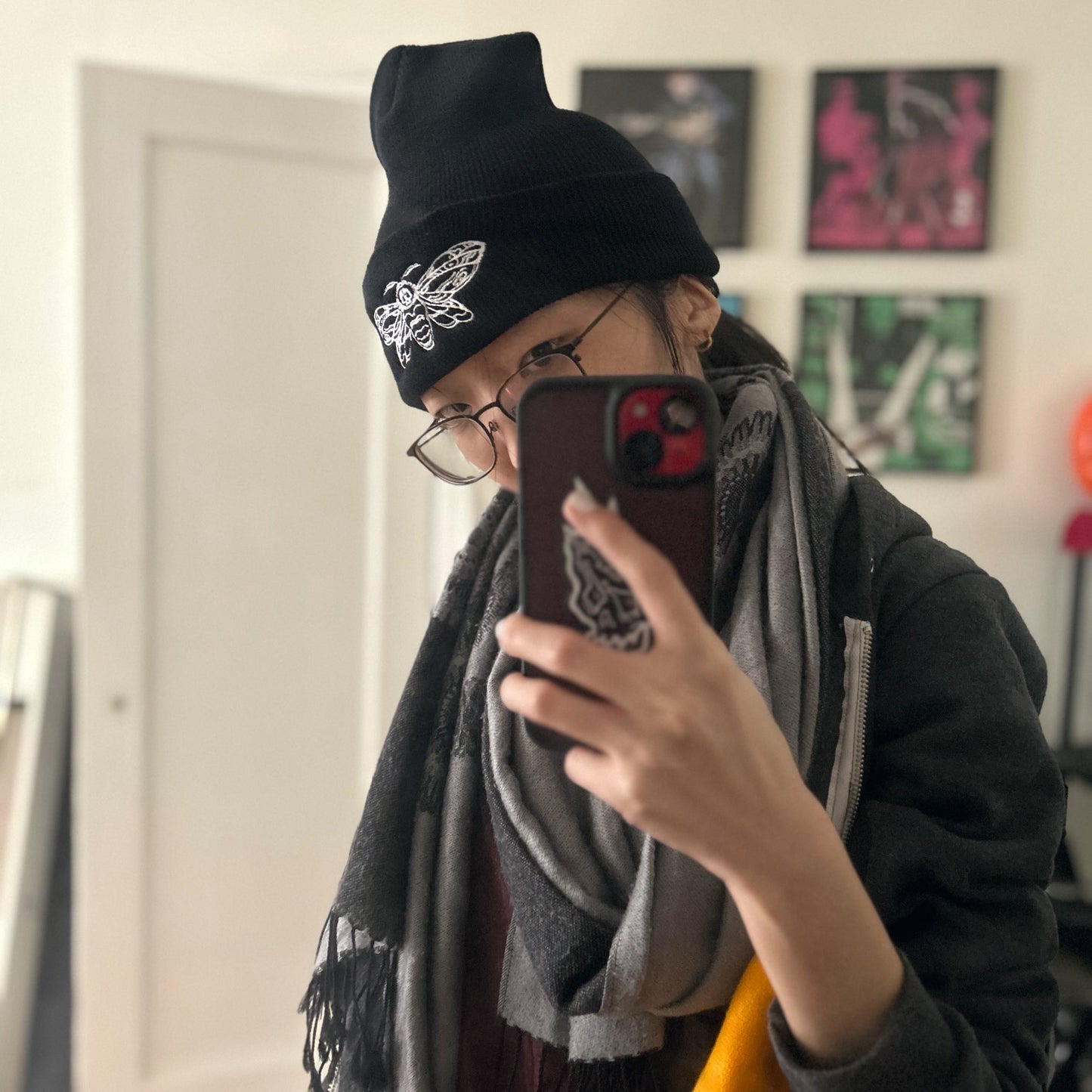 "DEATH'S HEAD" Beanie - Black