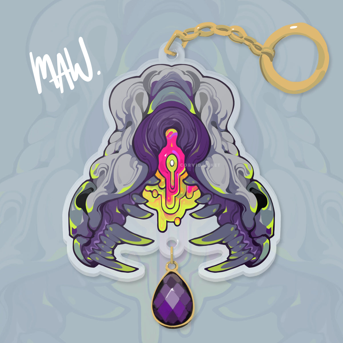"Maw" Acrylic Charm