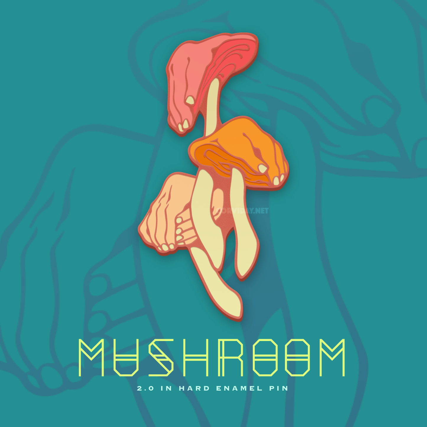 "MUSHROOM" Enamel Pin