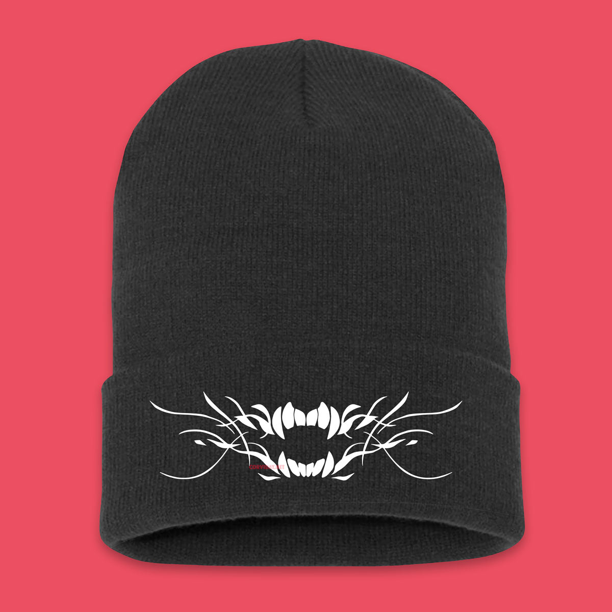 "TOOTHY" Beanie - Dark Grey