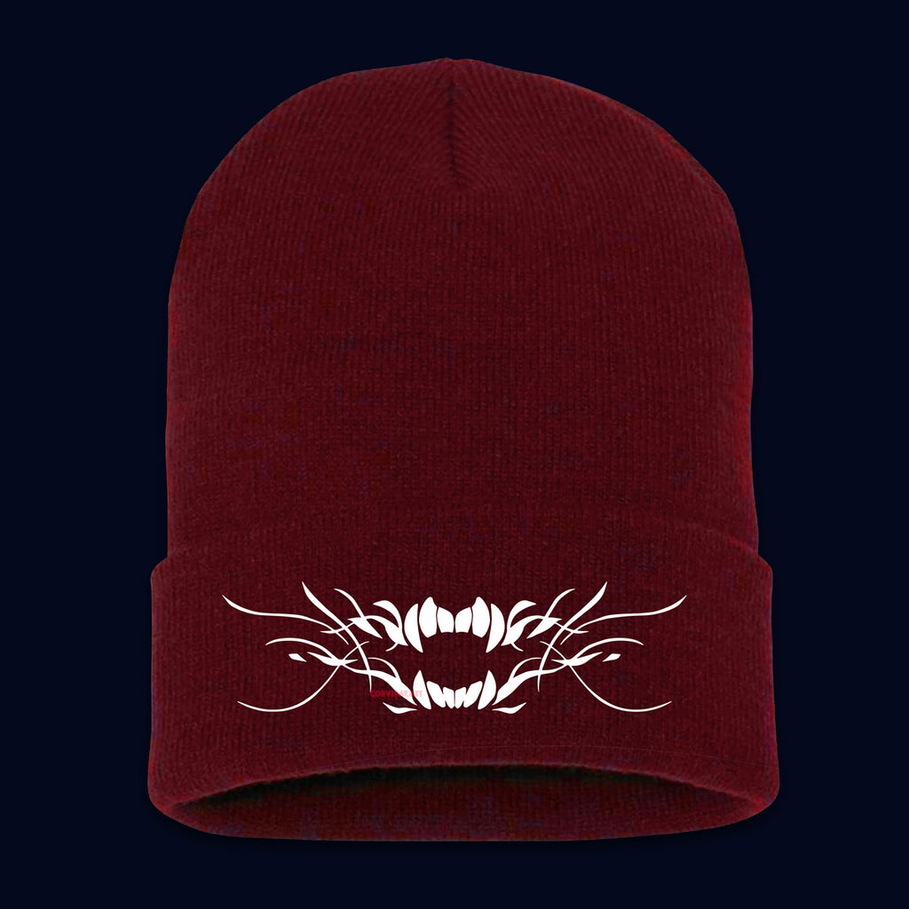 "TOOTHY" Beanie - Maroon