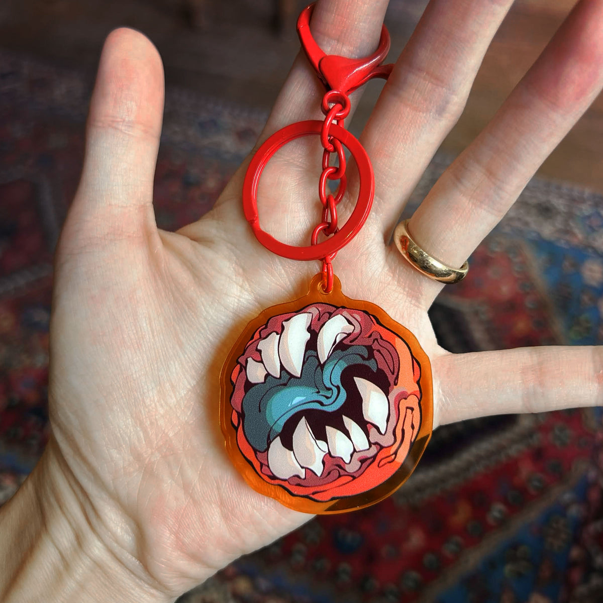 "TERATOMA" (Orange) Acrylic Charm