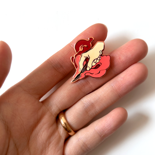 "SCALPEL" Enamel Pin