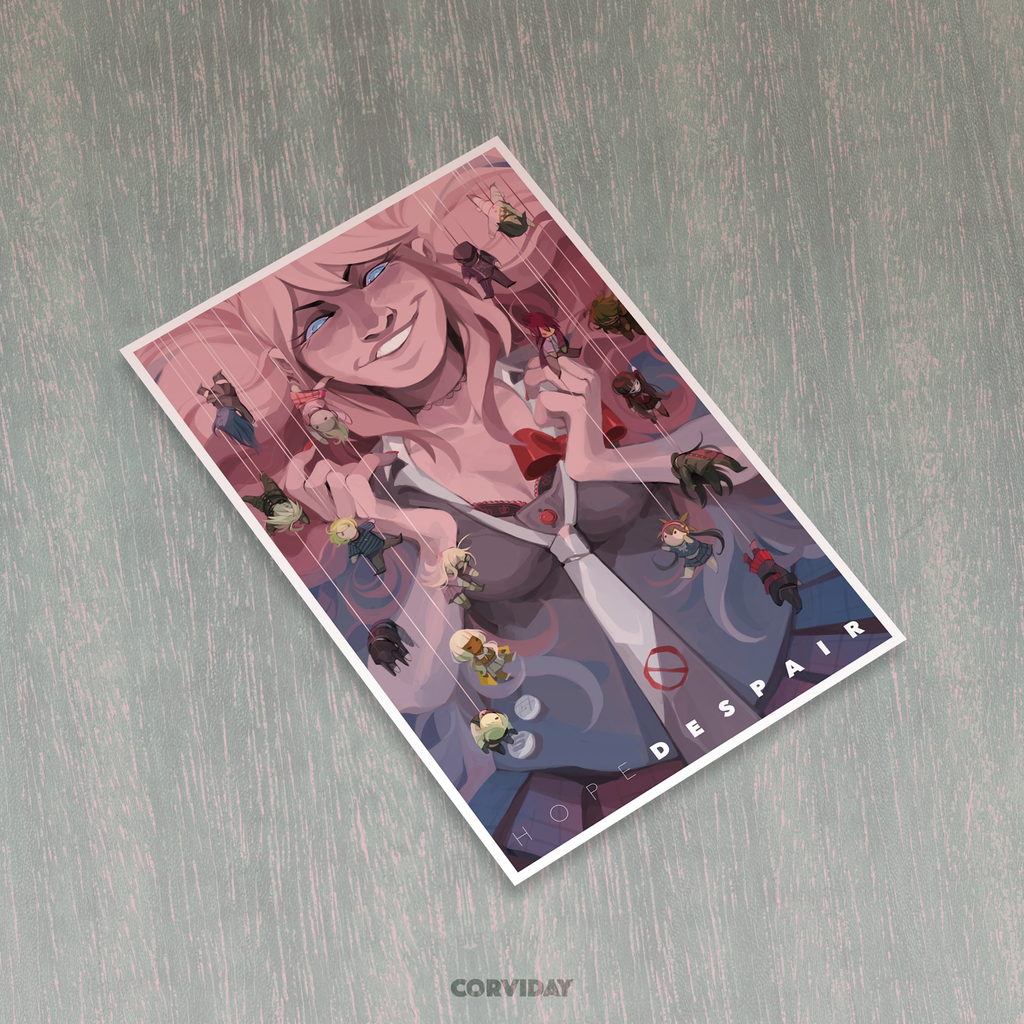 "HOPE! DESPAIR!" 11x17 Poster (DRV3)