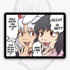 EASY MODE Sticker (Touhou)