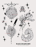 SACCHARINE Tattoo Flash Sheet
