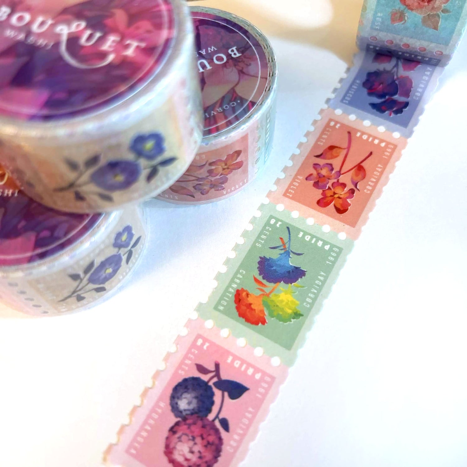 "BOUQUET" Stamp Washi Tape