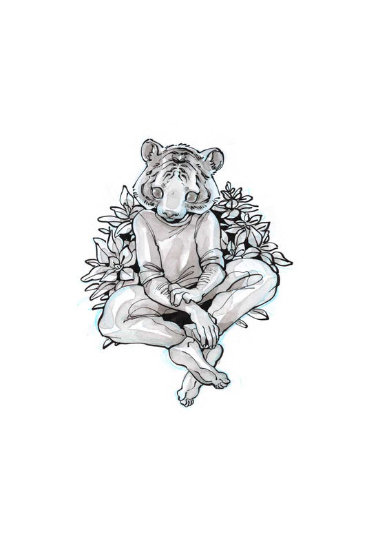 INKTOBER (2017) #18 -  Siberian Tiger
