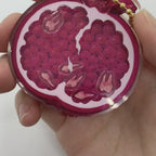 "Pomegranate" Acrylic Shaker Charm