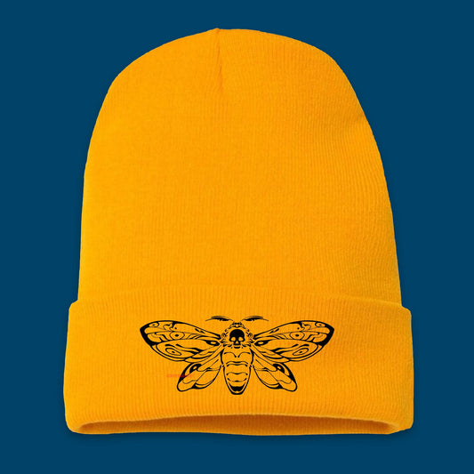 "DEATH'S HEAD" Beanie - Yellow