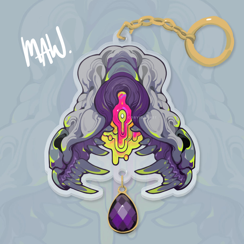 "Maw" Acrylic Charm
