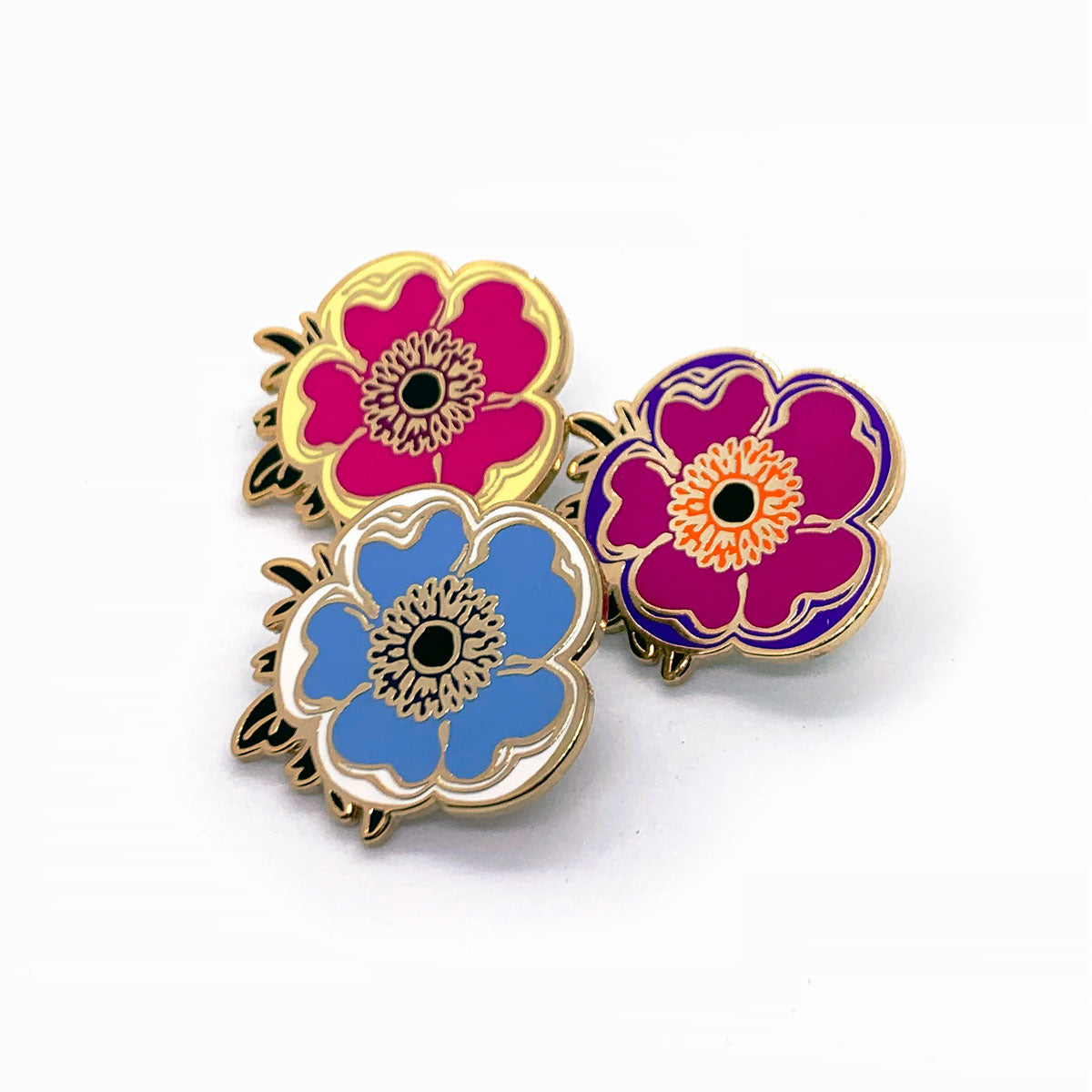 "ANEMONE" Enamel Pins