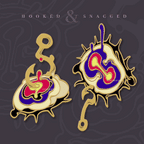 "HOOKED & SNAGGED"  Enamel Pins