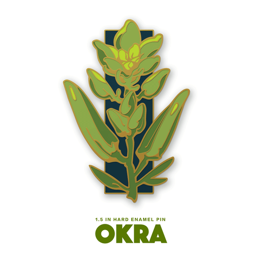 "OKRA" Enamel Pin