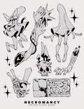 NECROMANCY Tattoo Flash Sheet